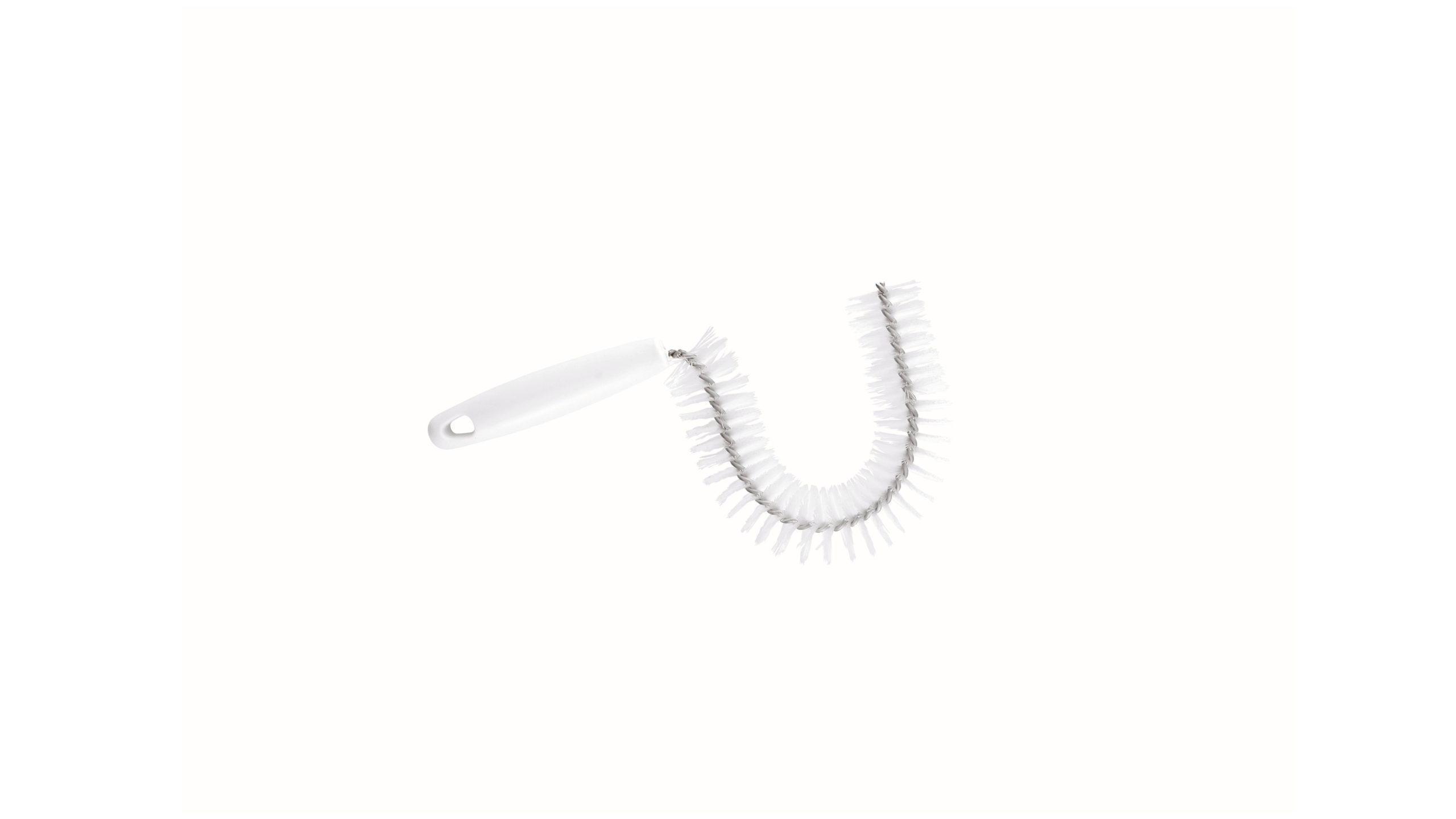 Escova semicircular de 3,8 cm para limpeza de máquinas de café de plastico